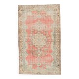 5x8 Coral Pink Classic Vintage Rug, 147x243 Cm