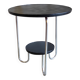 Tripod side table in Bauhaus style, metal and wood - mid 20th century.
