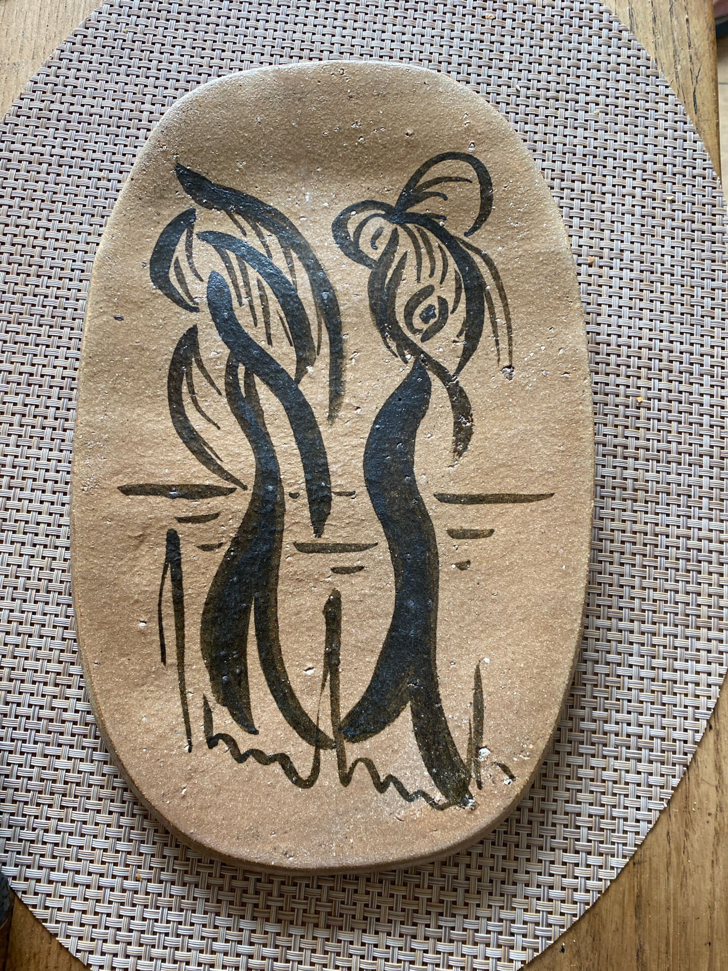 Ceramic plate Jean Lurcat workshop St Vinces