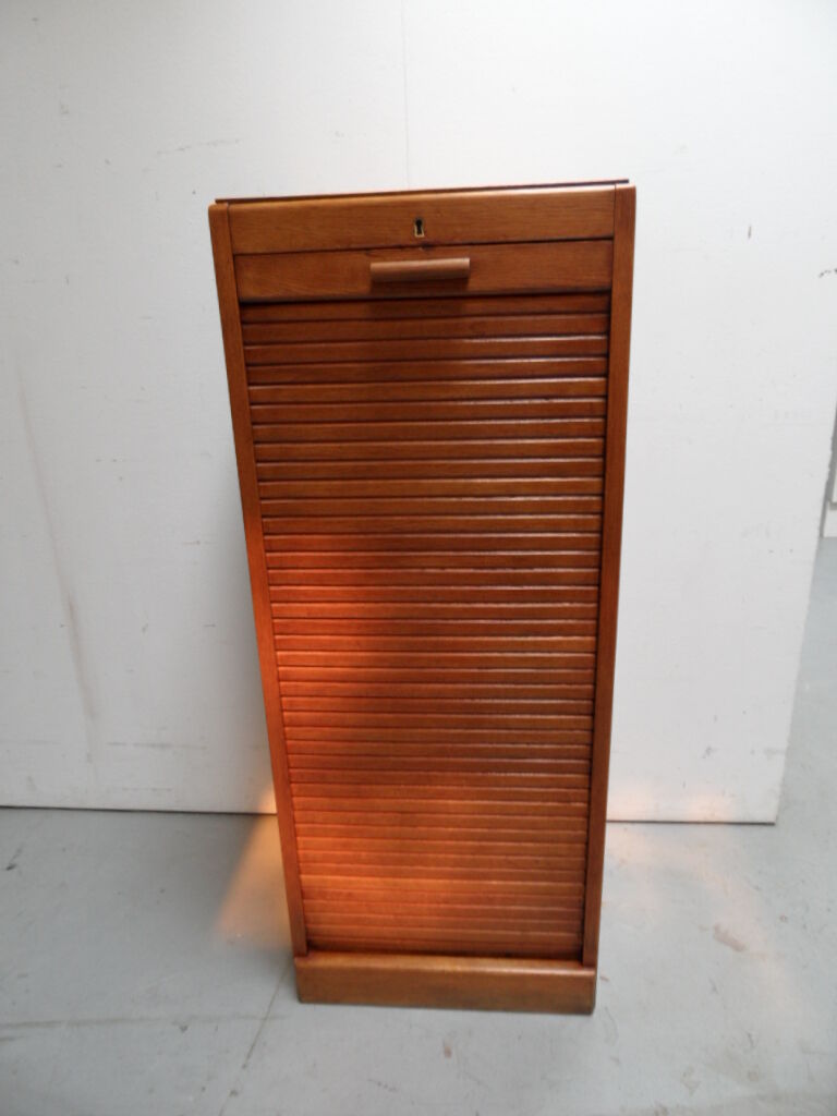 Vintage filing cabinet with roller shutter