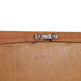 Fully restored mid-century teak mirror / Danish modern design / 1960s