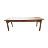 Country farm table in pine , 2 drawers