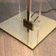 Glass and brass floor lamp