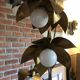 Lampadaire fleurs et plante lampe de plancher de fleur - design années 70