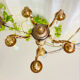 Louis XV style chandelier from the mid-20th century in solid gilded bronze.