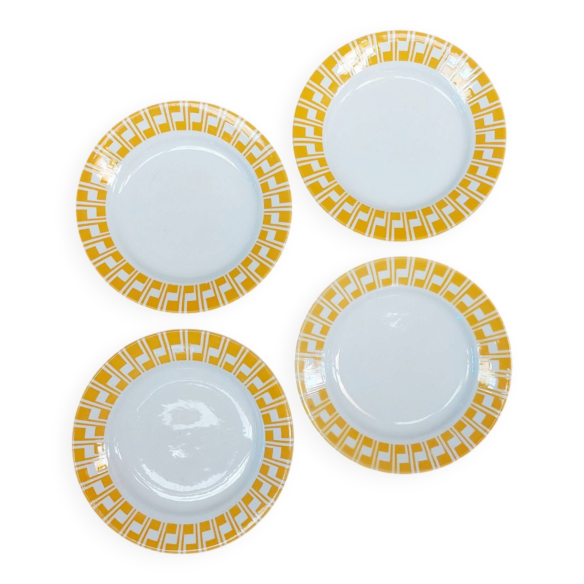 Lot de 4 assiettes à dessert Sarreguemines