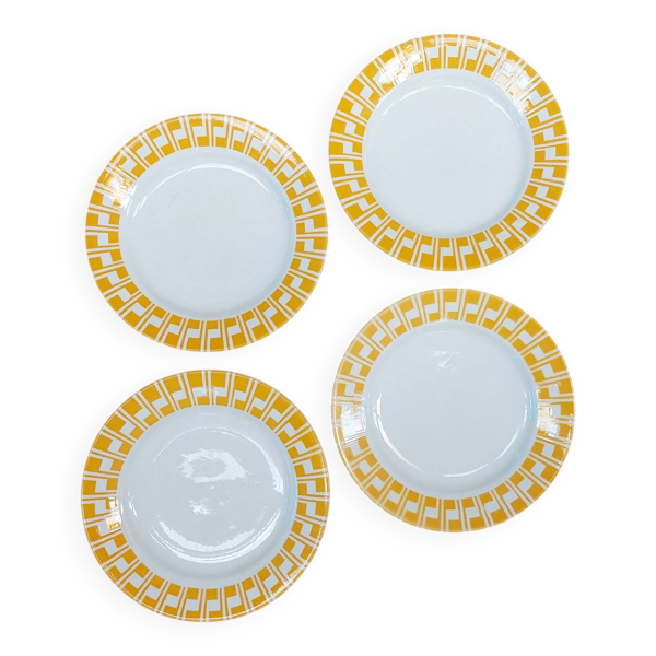 Lot de 4 assiettes à dessert Sarreguemines