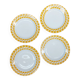 Lot de 4 assiettes à dessert Sarreguemines