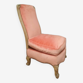 Chaise basse style Louis XV