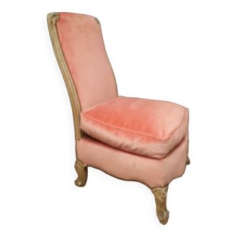 Chaise basse style Louis XV