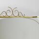 Mid-century illuminated wall mirror by Ernest Igl with brass crown, by Hillebrand.