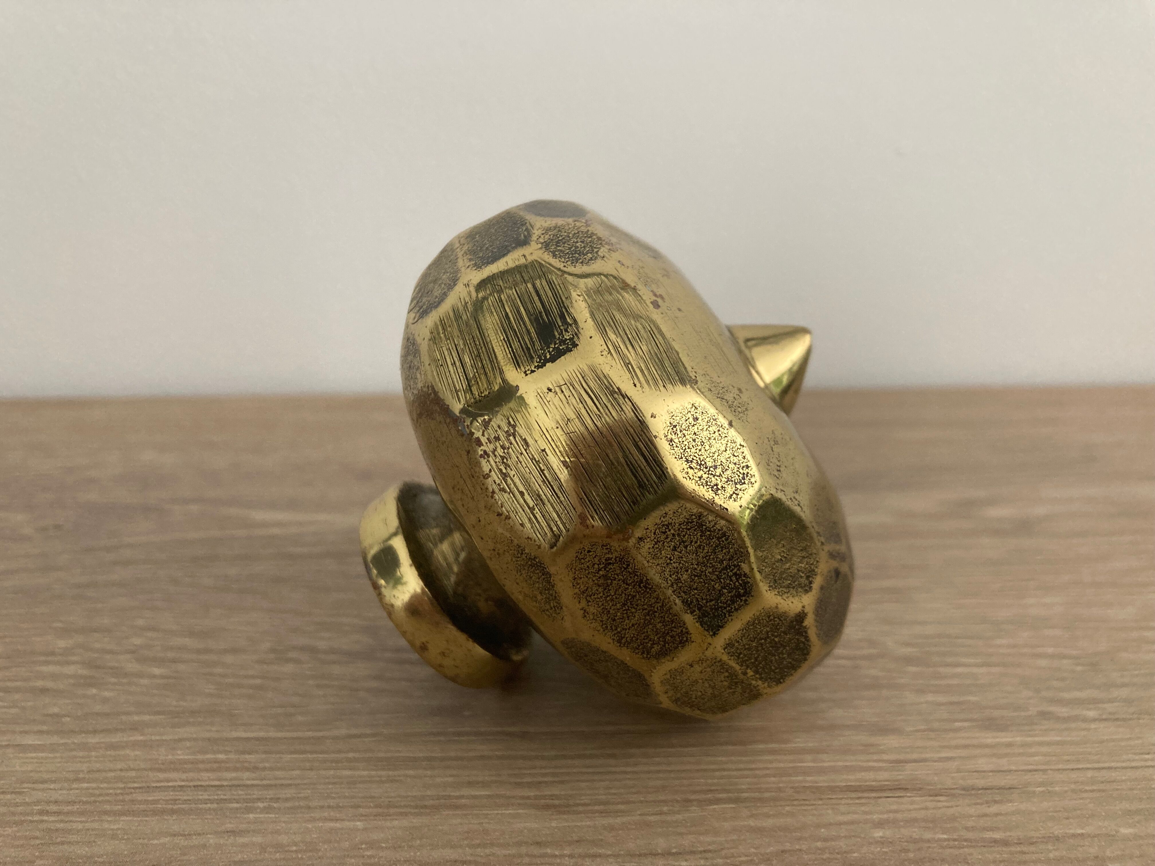 Solid brass entrance door handle