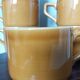 7-cup bistro coffee set in caramel mustard color