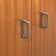 Vintage wooden bookcase with Scandinavian design