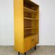 1950s modernist bookshelf, light oak, vintage