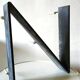 Large vintage metal letter N