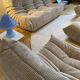Ligne roset – ensemble togo 4 pièces – velours côtelé beige