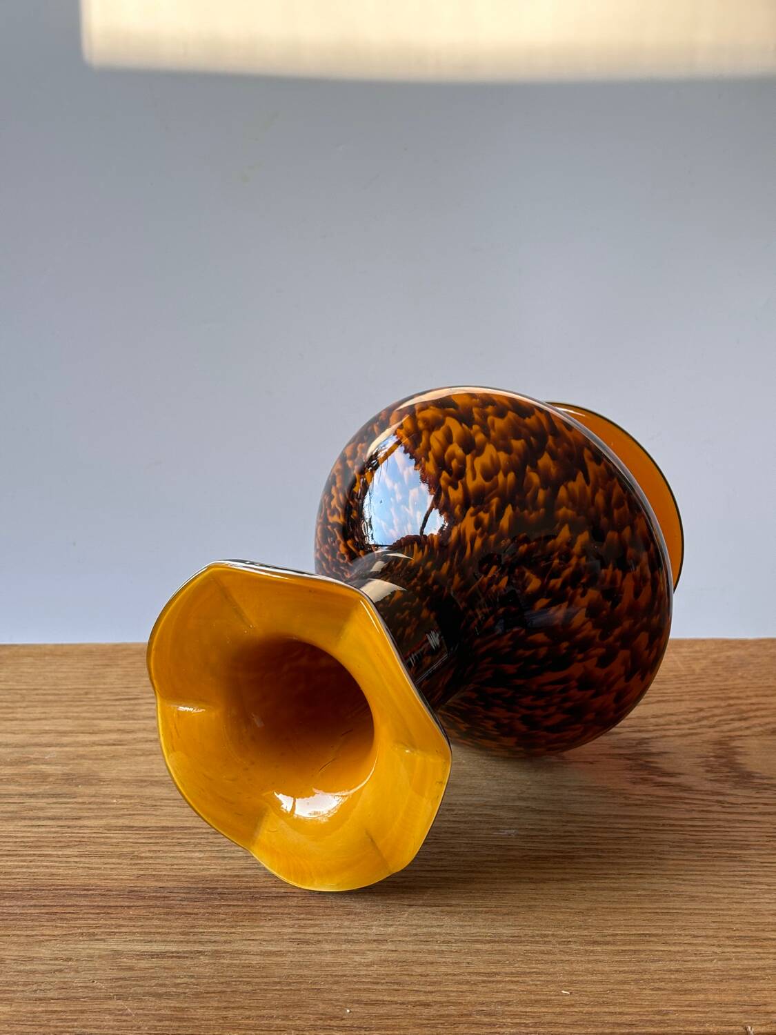 Vase en verre Murano Tortue 1980