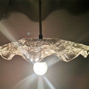 Lampe suspendue de cuisine en verre transparent Farmhouse