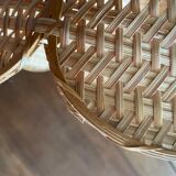 Hanging lamp wicker flower