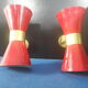 Italian red wall lights