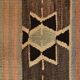2x5 Salmon Brown Geometric Kilim Rug, 80x170Cm