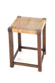 Wooden Stool - japandi style -vintage - mid century