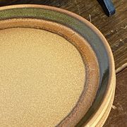 Dessert plates in stoneware, Bidonviller France