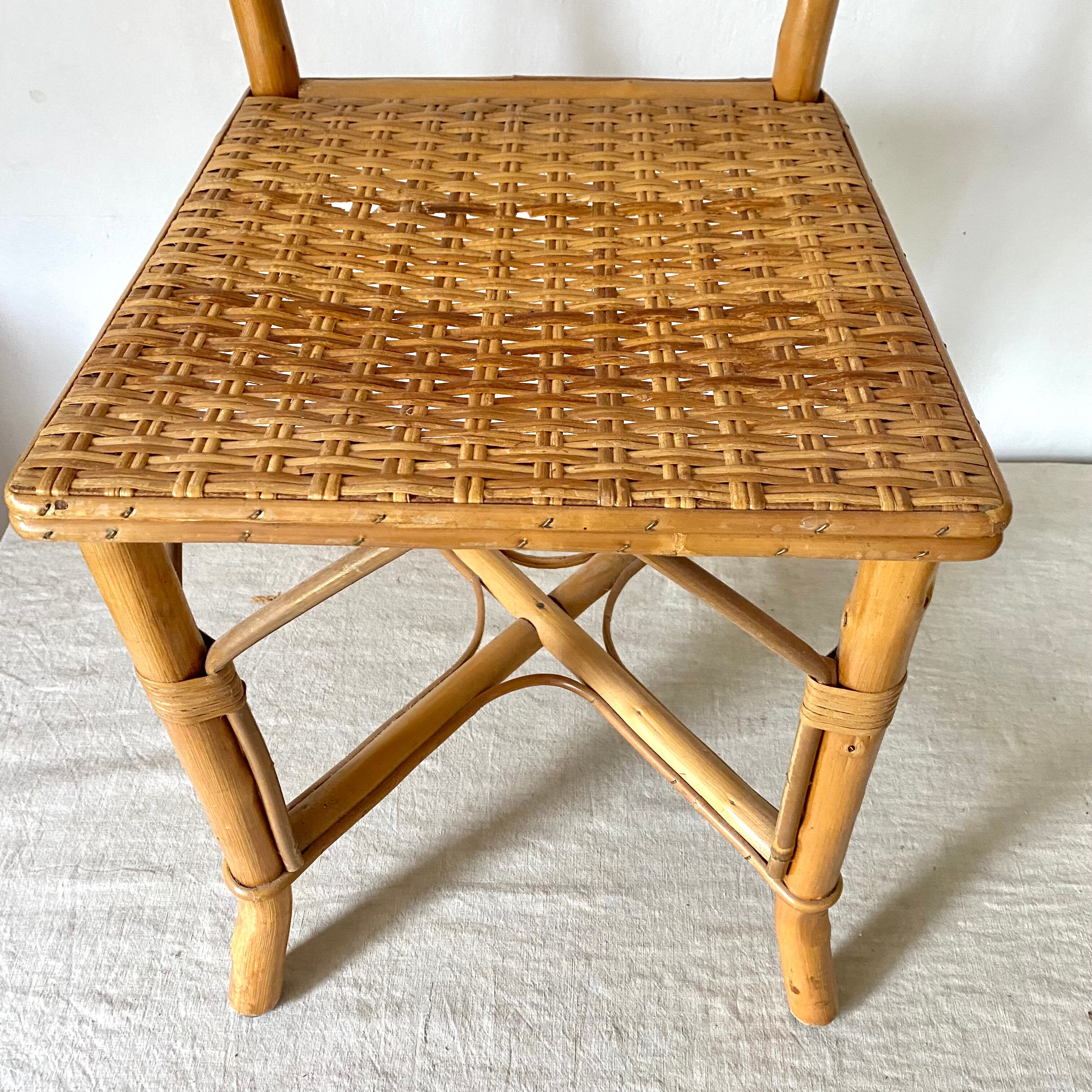 Rattan chair 60s-70s