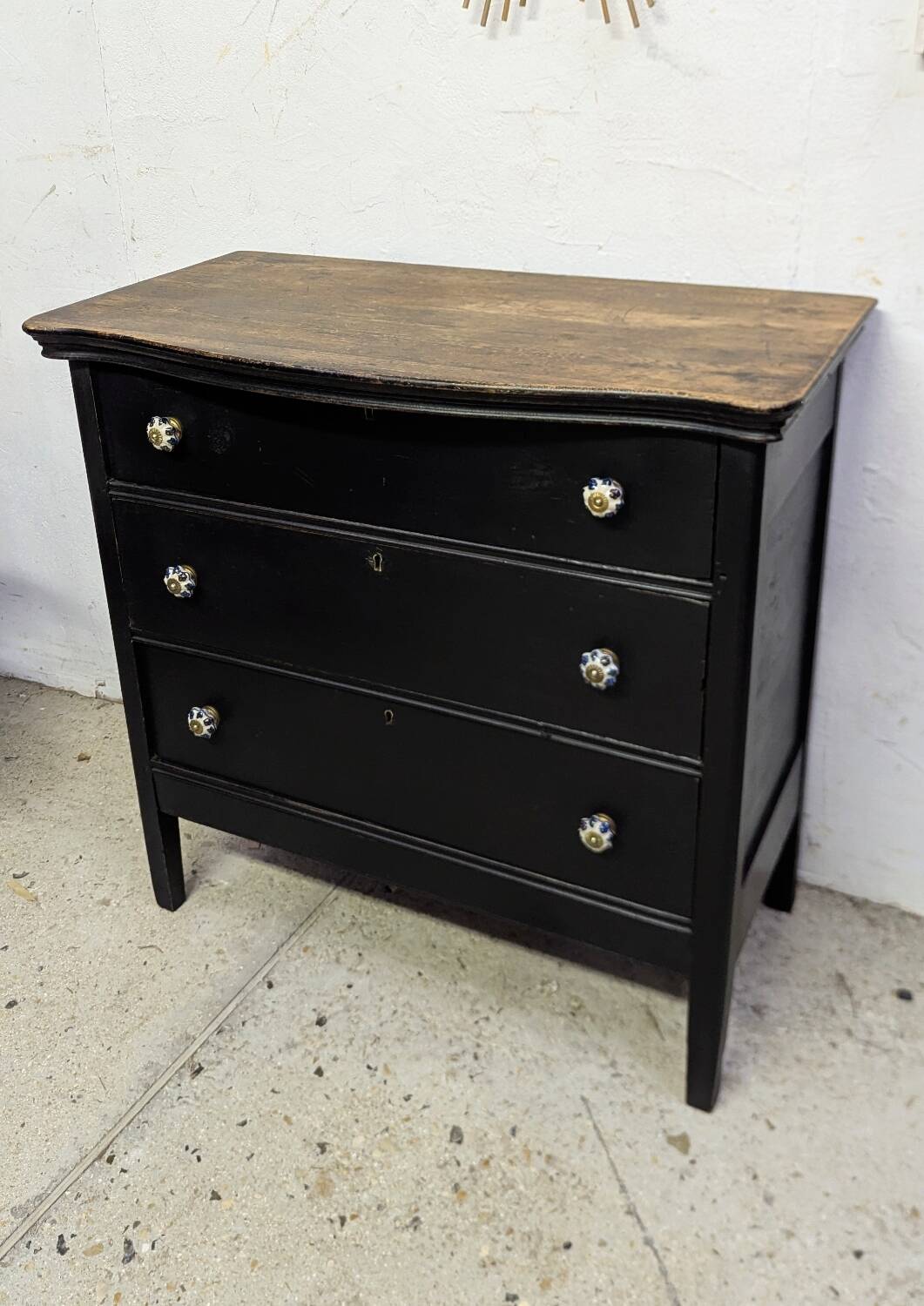 Commode Anglaise Milieu 20e Siècle Patine Shabby