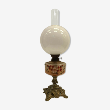 Glass oil lamp 20th century