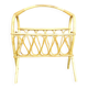 Vintage rattan magazine rack