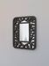 Unique vintage floral ceramic wall mirror by an artist