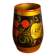Khokhloma vase, Russian lacquered wood craftsmanship, hand-painted decoration.