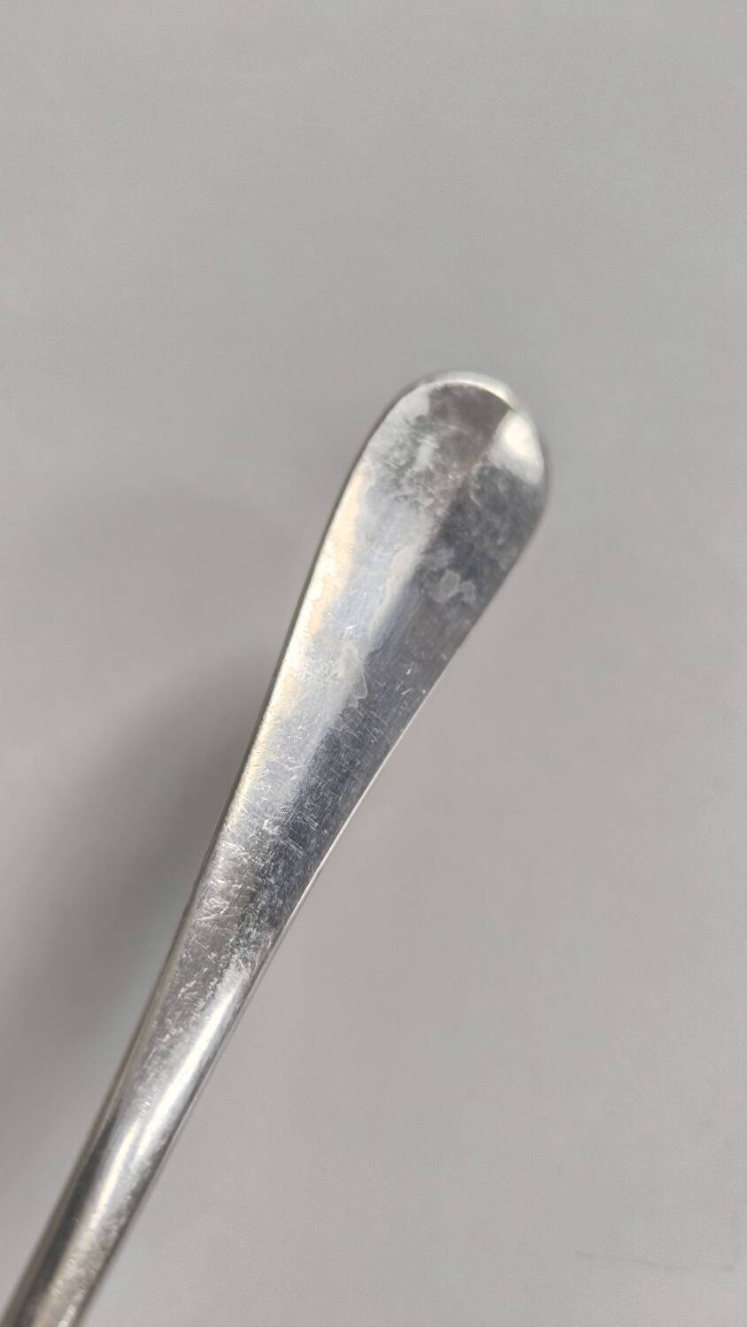 Solid silver serving ladle