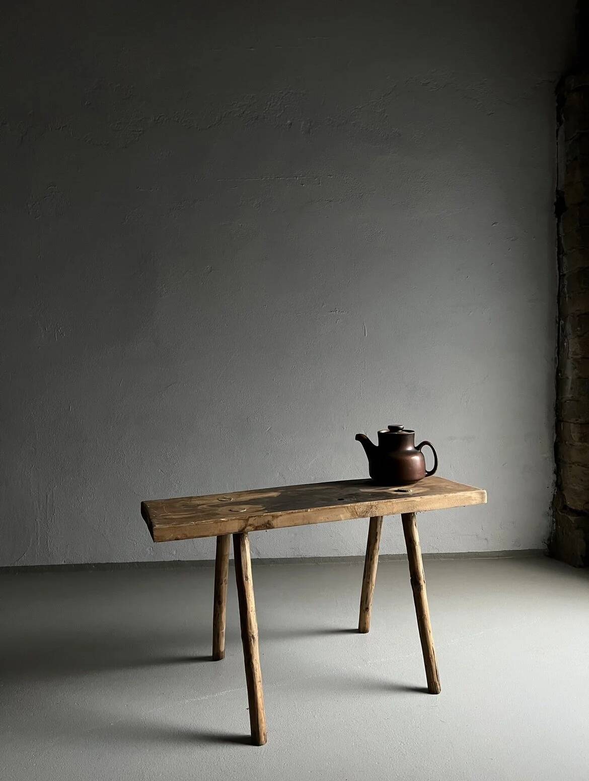 Primitive side table bench | Belgium | 1900s
