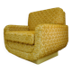 Design Armchair - lacquer and fabric