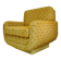 Design Armchair - lacquer and fabric