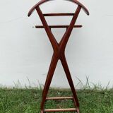 Valet de chambre en acajou et laiton pour Fratelli Reguitti, 1960