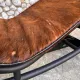 LC4 chaise longue in cowhide and black frame by Cassina, 1970–80