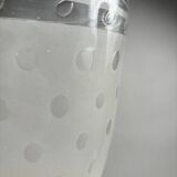 Large Art Deco Wall Lights in Blown Glass and Brass, Italy, 1940s, Set of 2