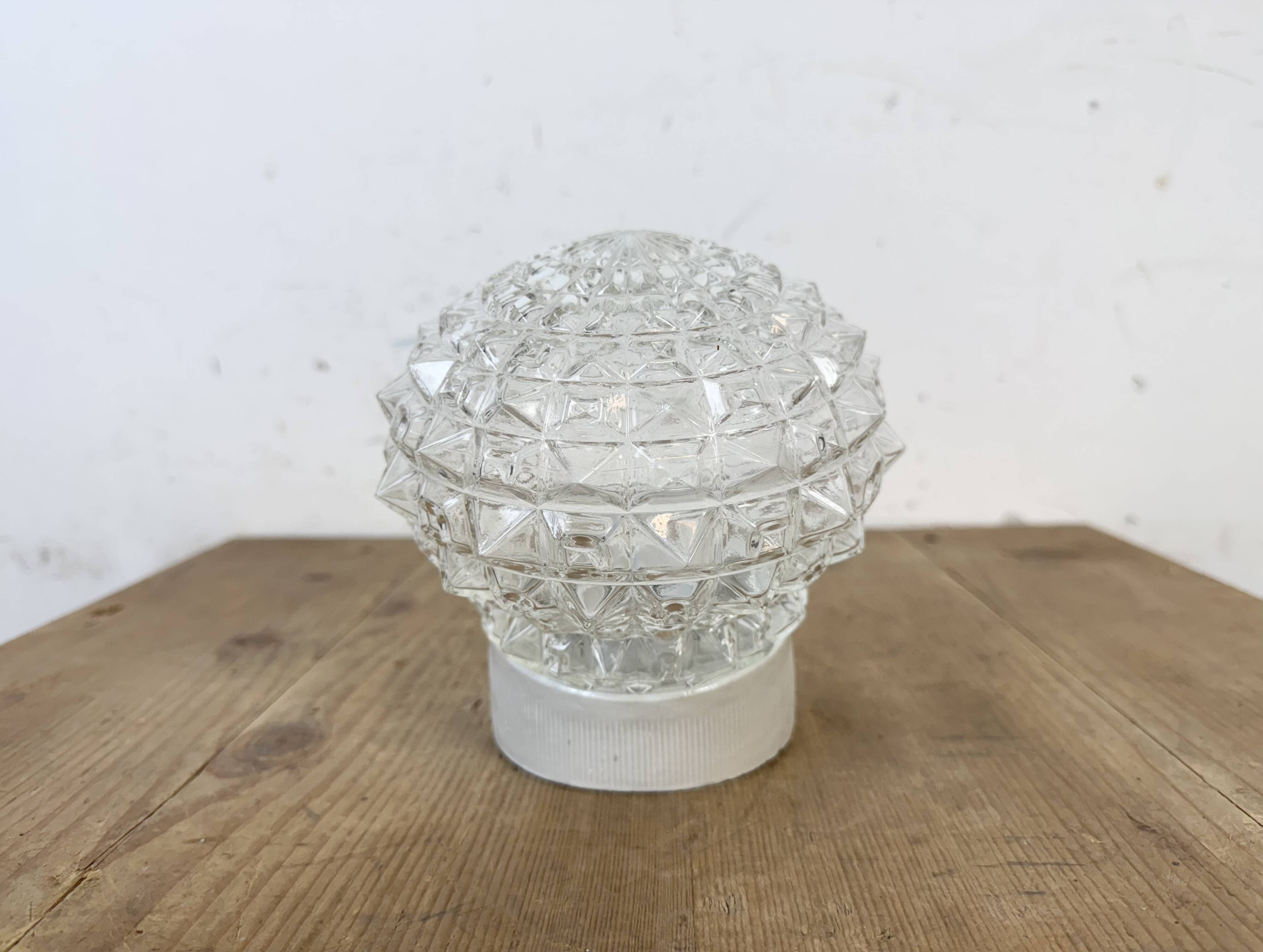 Vintage White Porcelain Wall Light, 1970s