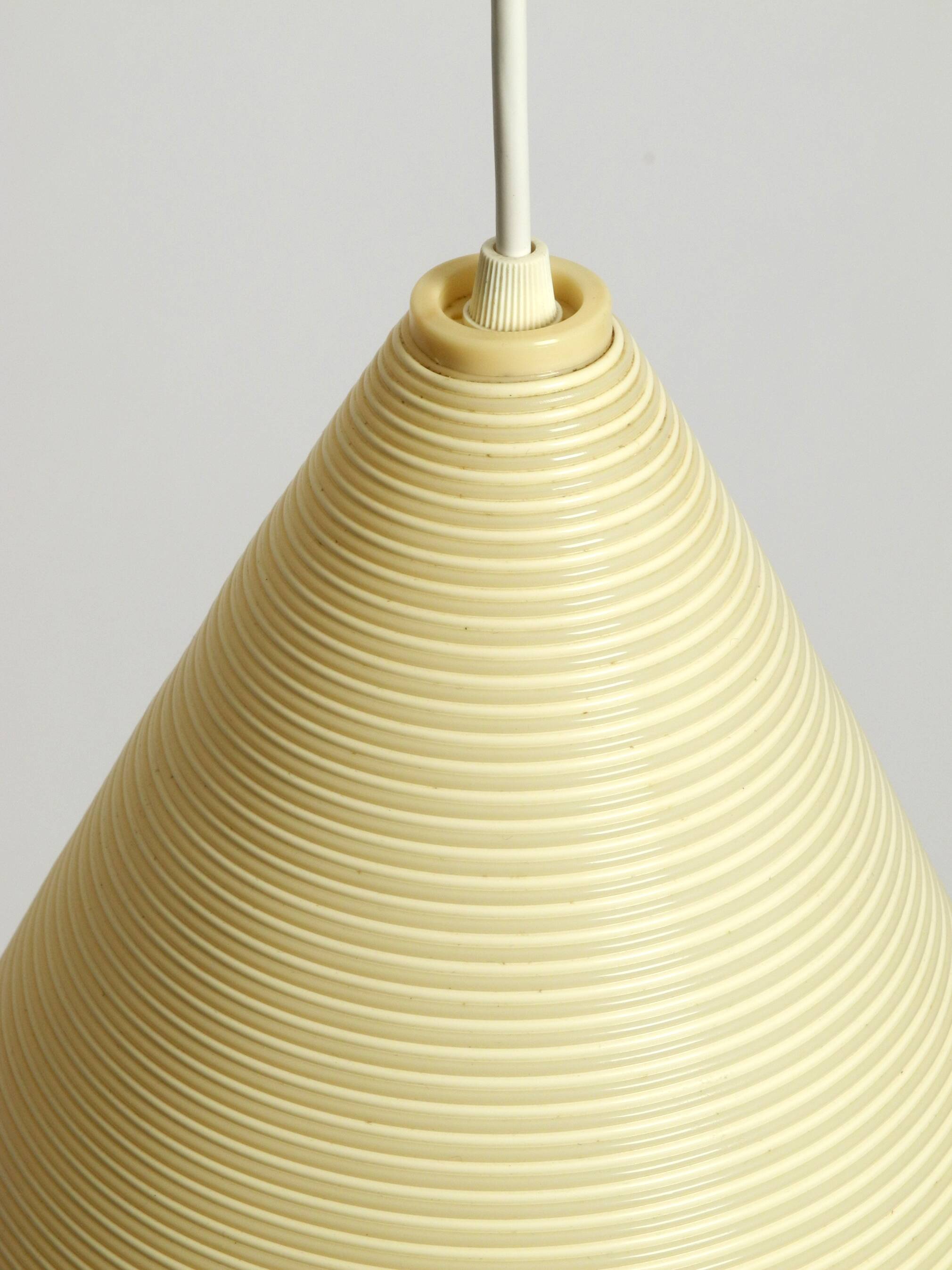 Beautiful original large 1960s Heifetz Rotaflex pendant lamp in a drop shap