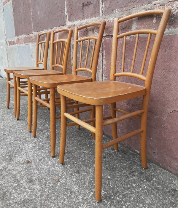 Chaises bistrot (Lot de 4 chaises)