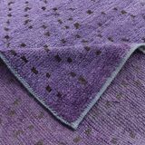 Purple & Brown Polka Dot Kilim Rug, 206x263Cm