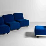 Modular "Amanta 24" sofa by Mario Bellini in premium cobalt blue, Italy 1975