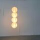German cocoon pendant lamp from the mid-century by Friedel Wauer for Goldkant Leuchten, 1960s.