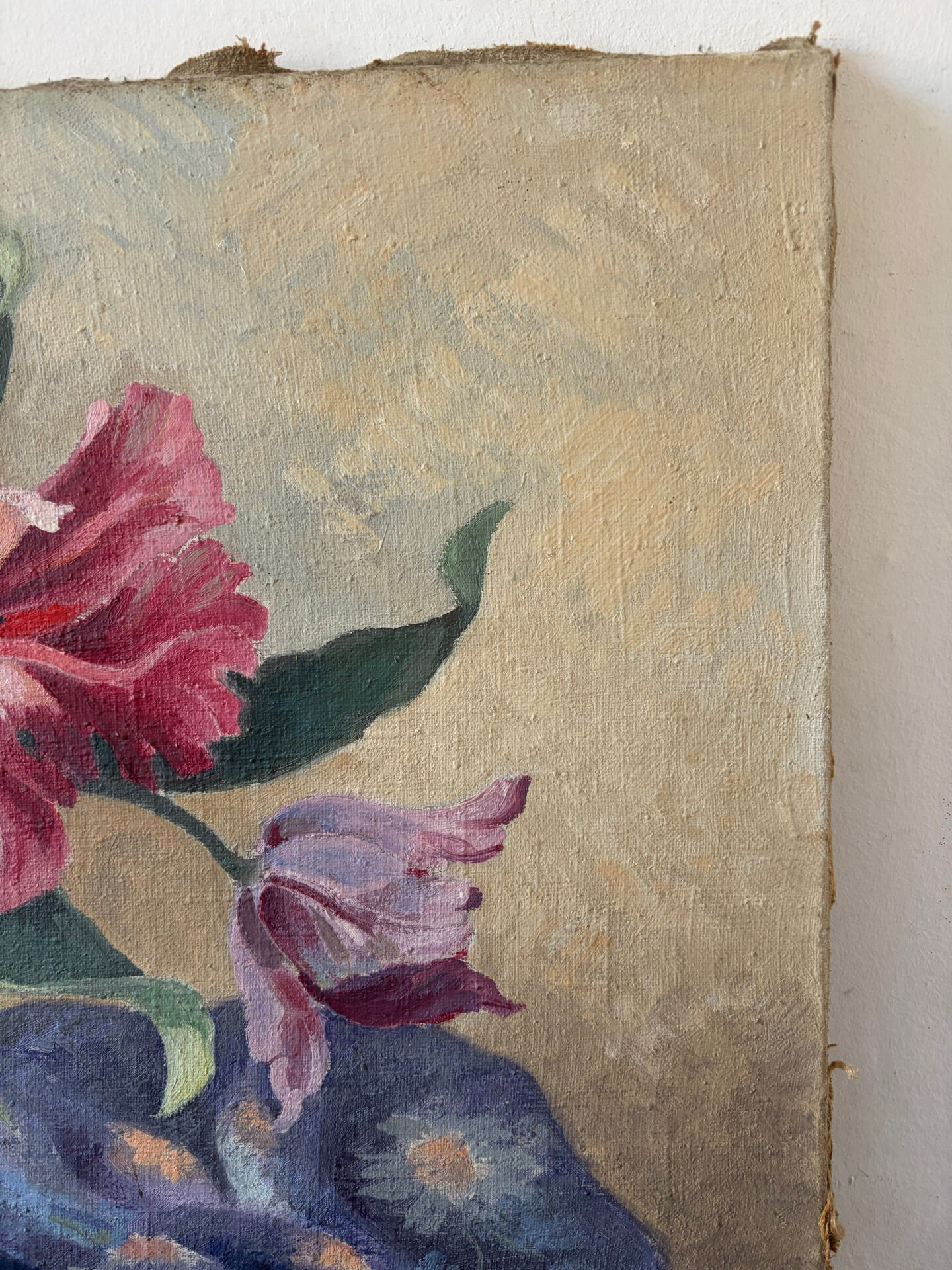 Nature morte, huile sur toile  signée Biacabe