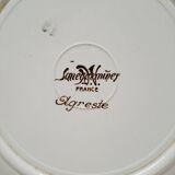 Set of 8 Sarreguemines soup plates