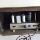 Vintage decoration radio station - Wood, Bakelite - Electroradio Institute, Paris - 50s